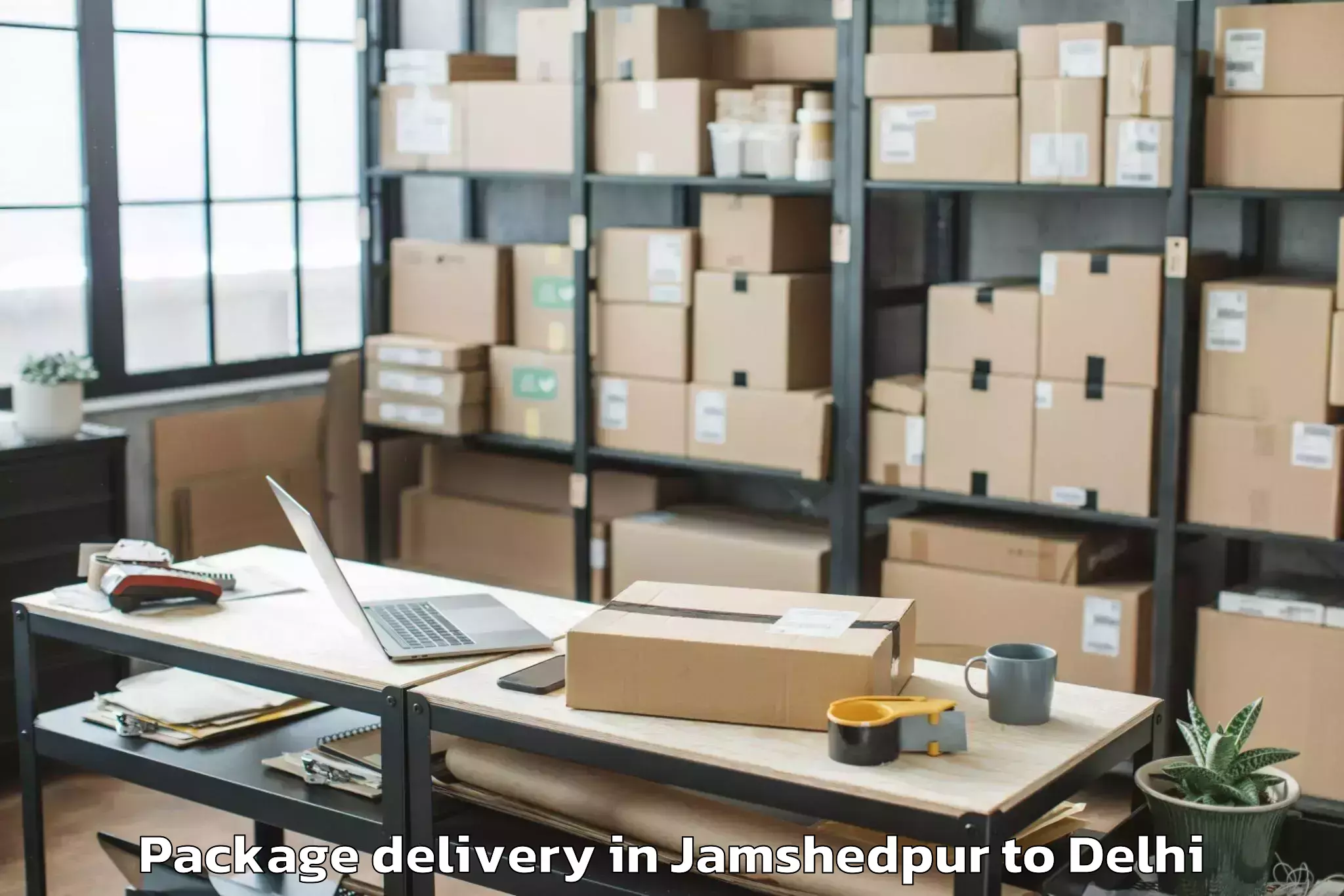 Book Jamshedpur to C R R I Package Delivery Online